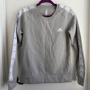 Grey Adidas Sweatshirt with White Detailing